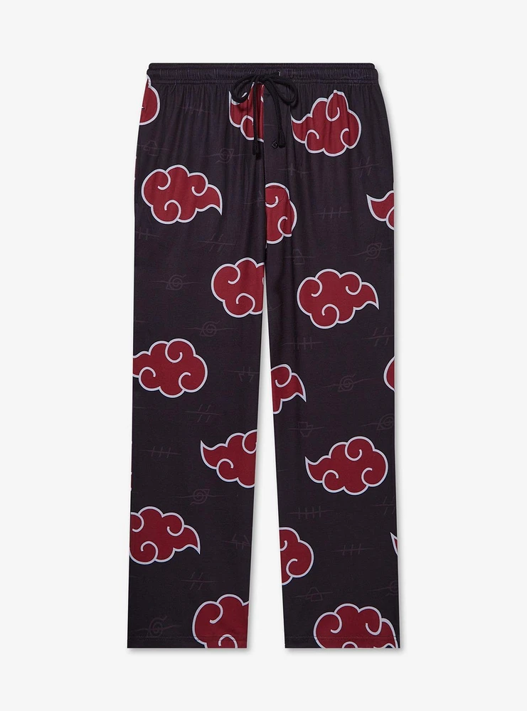Naruto Shippuden Akatsuki Clouds Allover Print Sleep Pants - BoxLunch Exclusive