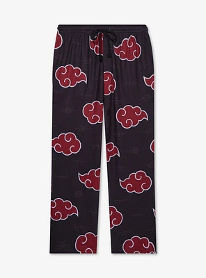 Naruto Shippuden Akatsuki Clouds Allover Print Sleep Pants - BoxLunch Exclusive
