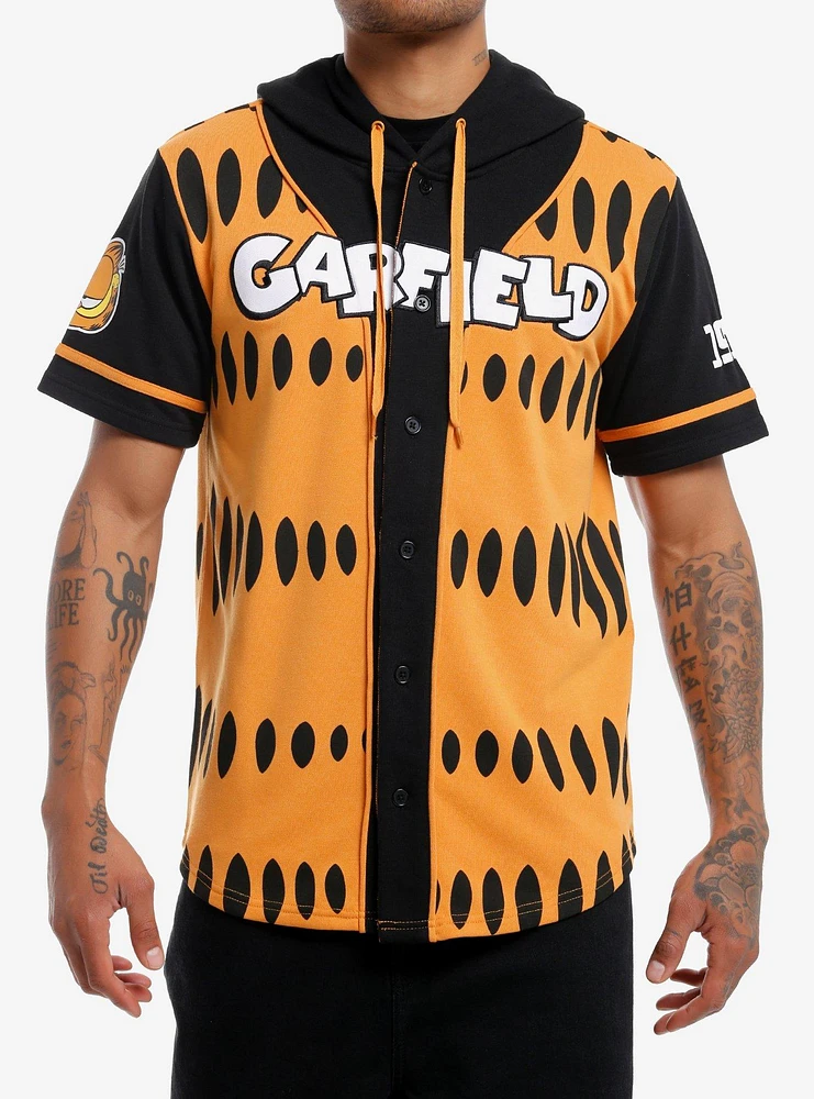 Garfield Hooded Baseball Jersey