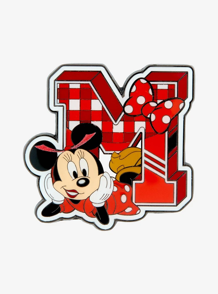 Loungefly Disney Minnie Mouse Varsity Letter Enamel Pin — BoxLunch Exclusive