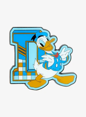 Loungefly Disney Donald Duck Varsity Letter Enamel Pin — BoxLunch Exclusive