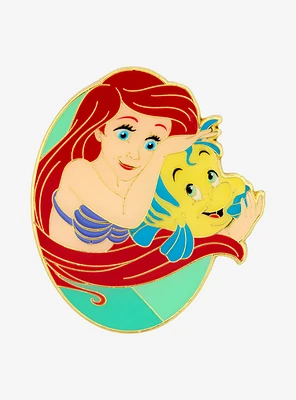 Loungefly Disney The Little Mermaid Ariel & Flounder Enamel Pin — BoxLunch Exclusive