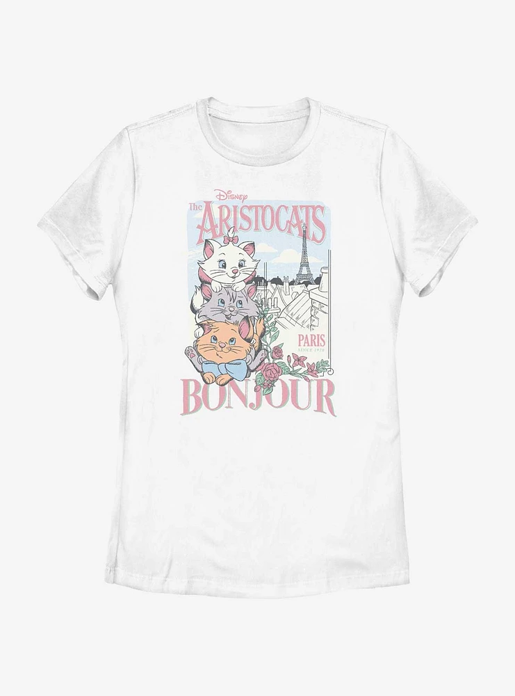 Disney The Aristocats Bonjour Trio Cats Womens T-Shirt