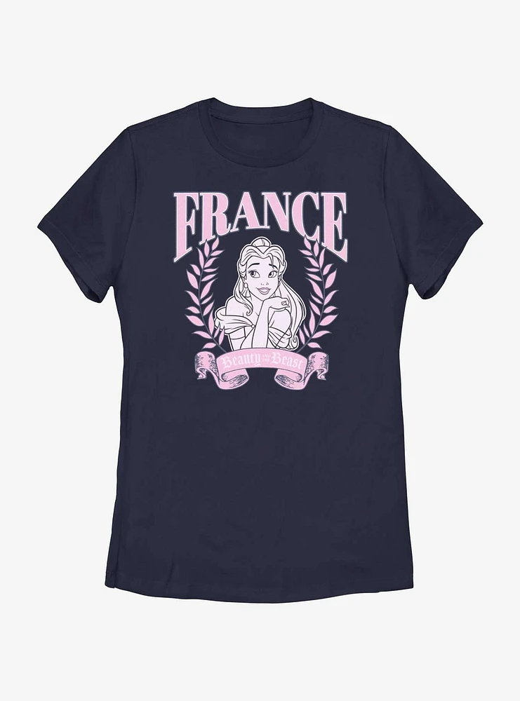 Disney Beauty and the Beast France Belle Portrait Womens T-Shirt