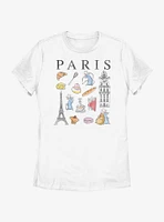 Disney Pixar Ratatouille Paris Icons Womens T-Shirt