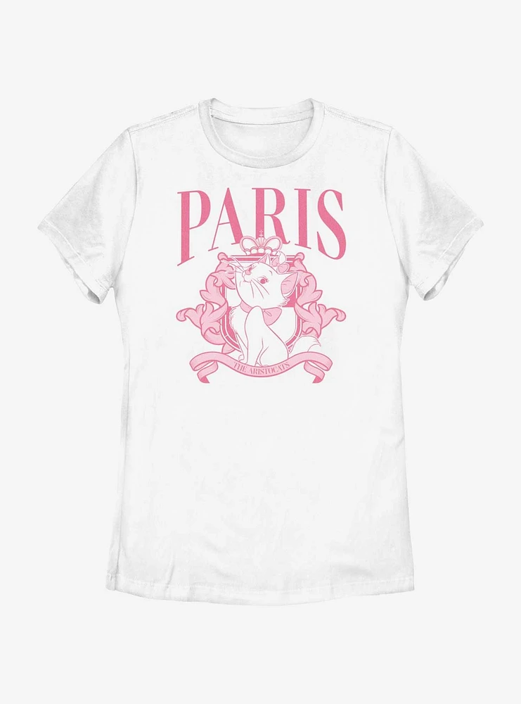 Disney The Aristocats Paris Marie Crest Womens T-Shirt