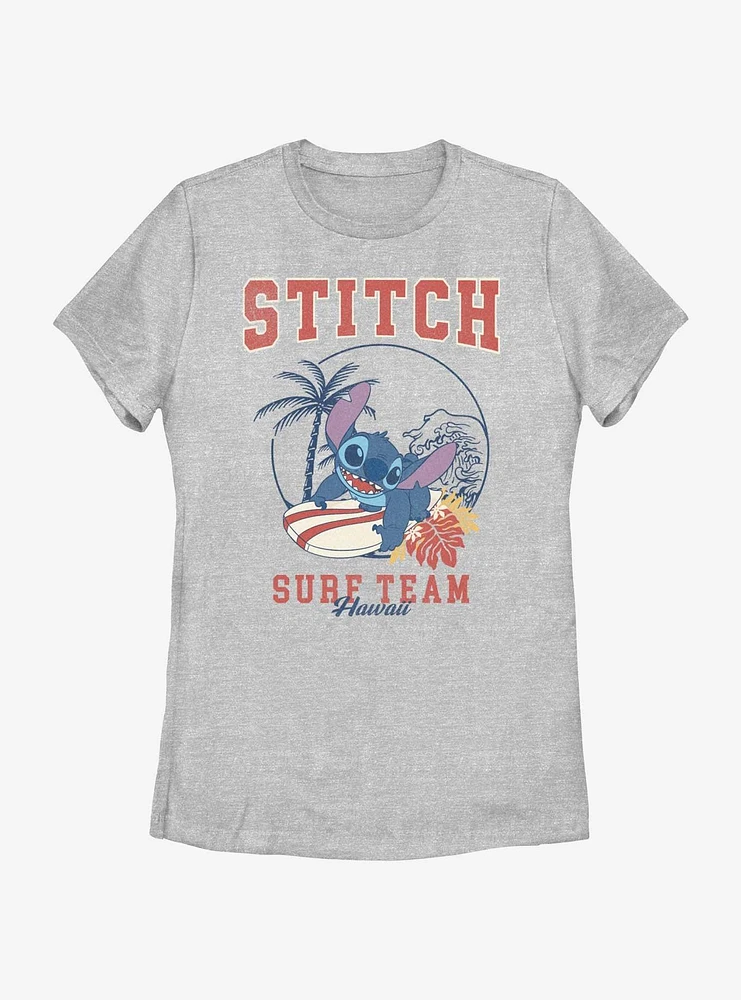 Disney Lilo & Stitch Surf Team Hawaii Womens T-Shirt