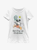 Disney Mickey Mouse Serving Up Kindness Youth Girls T-Shirt