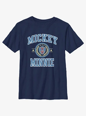 Disney Mickey Mouse & Minnie Collegiate Style Youth T-Shirt