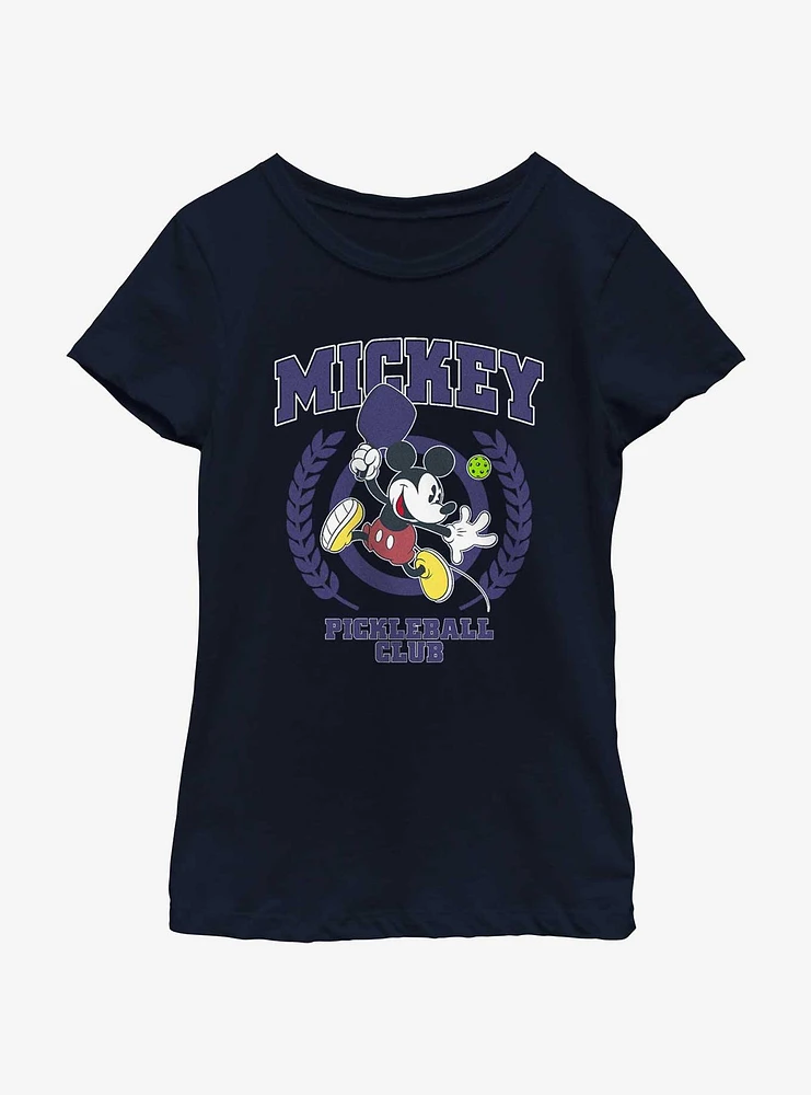 Disney Mickey Mouse Pickleball Club Youth Girls T-Shirt