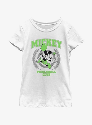 Disney Mickey Mouse Pickleball Club Jump Youth Girls T-Shirt