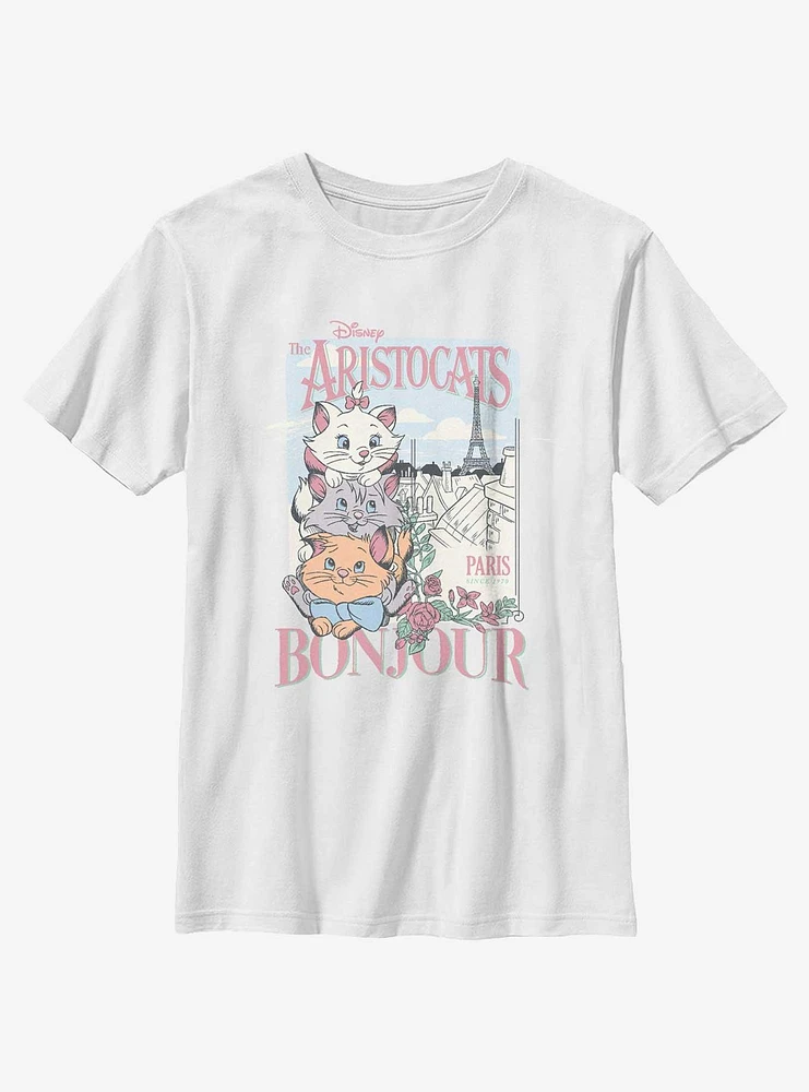 Disney The Aristocats Bonjour Trio Cats Youth T-Shirt