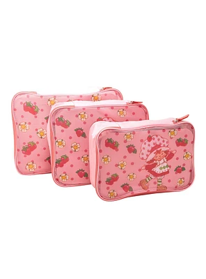 Strawberry Shortcake Floral Allover Print Packing Cube Set