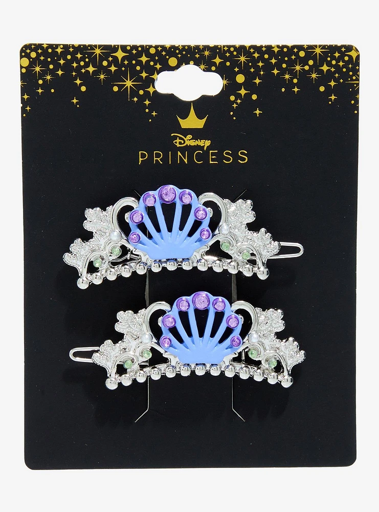 Disney The Little Mermaid Ariel Seashell Crown Barrette Set