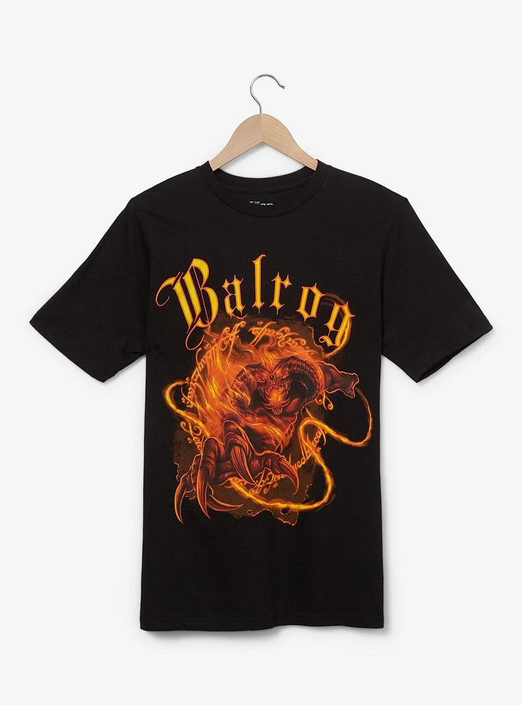 the Lord of Rings Balrog Flaming T-Shirt — BoxLunch Exclusive