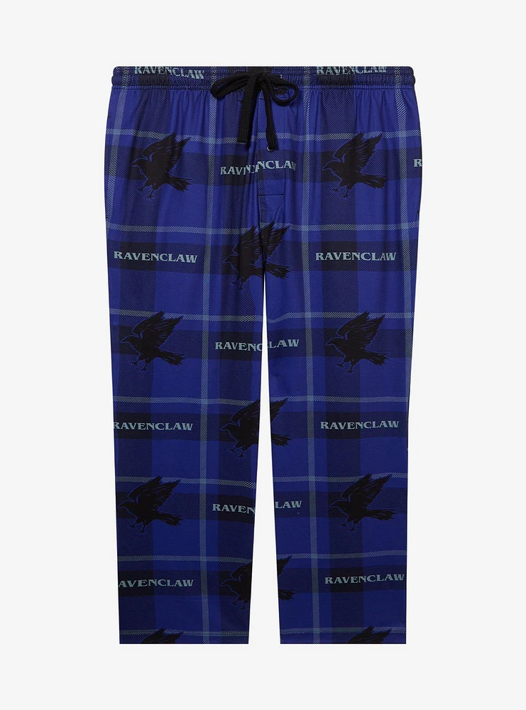 Harry Potter Ravenclaw Plaid Allover Print Women's Plus Sleep Pants - BoxLunch Exclusive