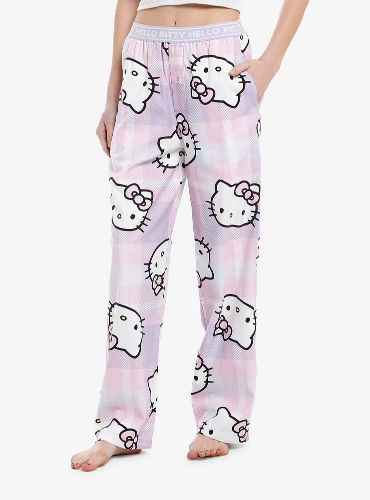 Hello Kitty Plaid Pajama Pants