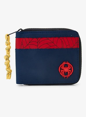 Marvel Spider-Man: Into the Spider-Verse Miles Morales Small Zip Wallet - BoxLunch Exclusive