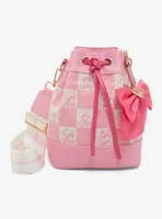 Sailor Moon Pink Checkered Bucket Crossbody Bag — BoxLunch Exclusive