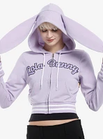 Looney Tunes Lola Bunny 3D Ears Girls Crop Hoodie