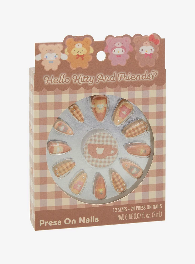 Hello Kitty And Friends Latte Bear Press-On Nails