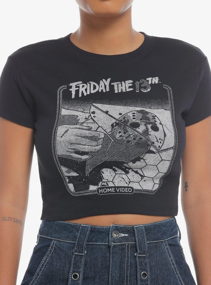 Friday The 13th Mask Home Video Girls Baby T-Shirt