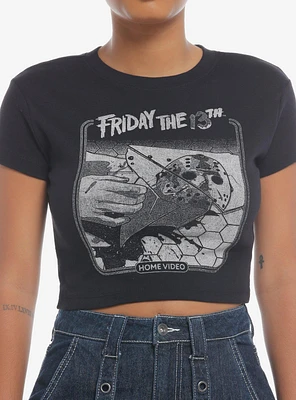 Friday The 13th Mask Home Video Girls Baby T-Shirt