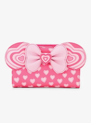 Loungefly Disney Mickey & Minnie Mouse Heart Ears Wallet- BoxLunch Exclusive