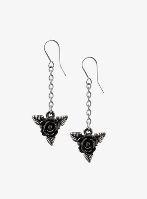 Alchemy Of England Black Rose Droppers Earring