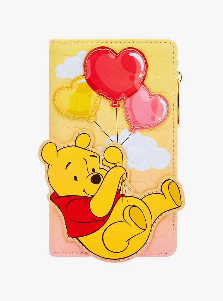 Loungefly Disney Winnie the Pooh Heart Balloon Pooh Bear Wallet - BoxLunch Exclusive