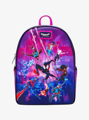 Loungefly Marvel Spider-Man: Across the Spider-Verse Group Portrait Mini Backpack - BoxLunch Exclusive