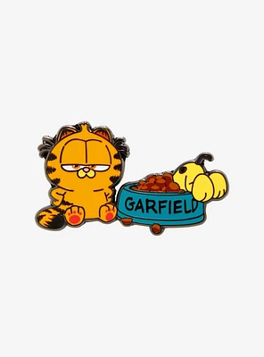 Garfield Baby Odie & Garfield Food Bowl Enamel Pin — BoxLunch Exclusive