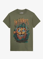 Flames Flaming Jack-O'-Lantern Boyfriend Fit Girls T-Shirt