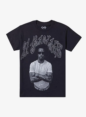 21 Savage Portrait Boyfriend Fit Girls T-Shirt