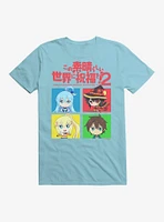 KonoSuba Group Squares T-Shirt