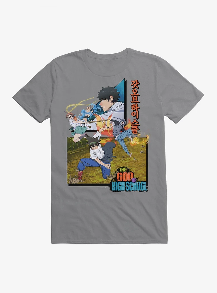 The God of High School Action Group T-Shirt