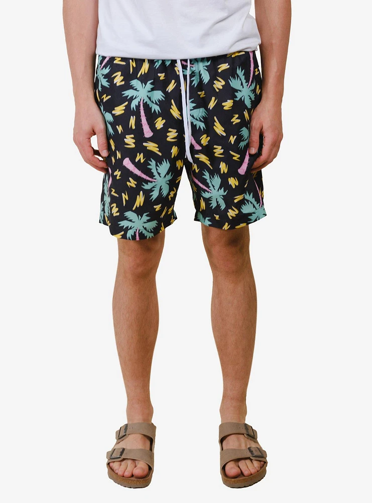 Retro Palms Swim Trunk