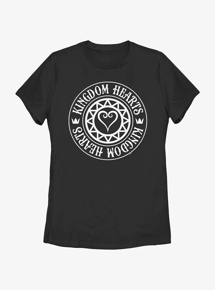 Disney Kingdom Hearts Sun Heart Emblem Womens T-Shirt