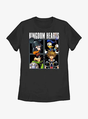 Disney Kingdom Hearts Head Shots Womens T-Shirt