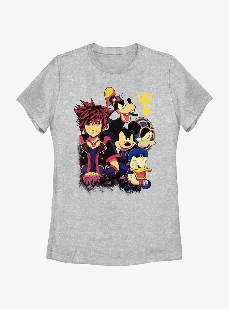 Disney Kingdom Hearts Sora's Team Womens T-Shirt