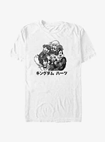 Disney Kingdom Hearts Group Stripes Tonal T-Shirt