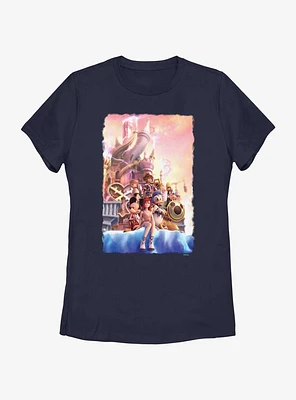 Disney Kingdom Hearts Sunset Castle Womens T-Shirt