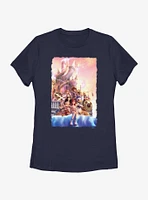 Disney Kingdom Hearts Sunset Castle Womens T-Shirt