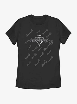 Disney Kingdom Hearts Keys Womens T-Shirt