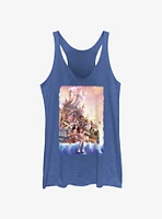 Disney Kingdom Hearts Sunset Castle Womens Tank Top