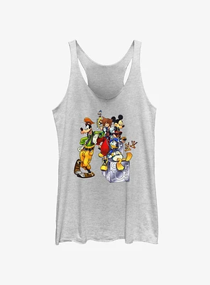 Disney Kingdom Hearts Group Womens Tank Top