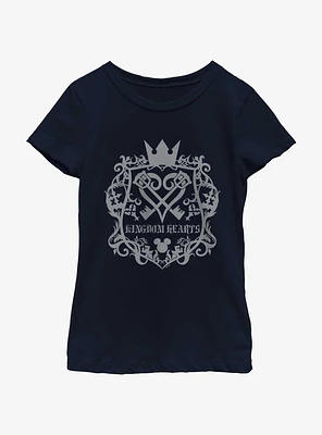 Disney Kingdom Hearts Crest Youth Girls T-Shirt