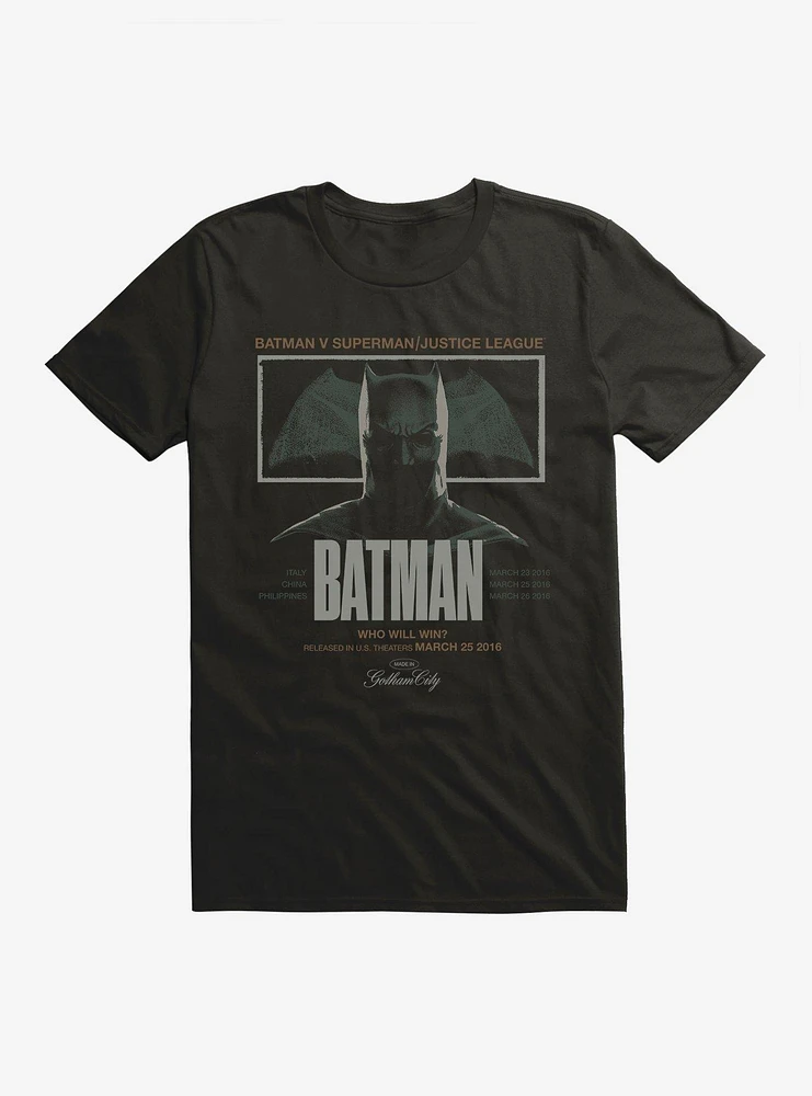 Batman V Superman Who Will Win T-Shirt