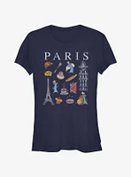 Disney Pixar Ratatouille Paris Doodles Girls T-Shirt