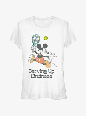 Disney Mickey Mouse Serving Up Kindness Tennis Girls T-Shirt